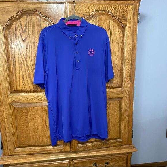 Greyson Natchez Polo Shirt Mens XL Relaxed Blue Pink Collared Golf Casual Top - Picture 8 of 15